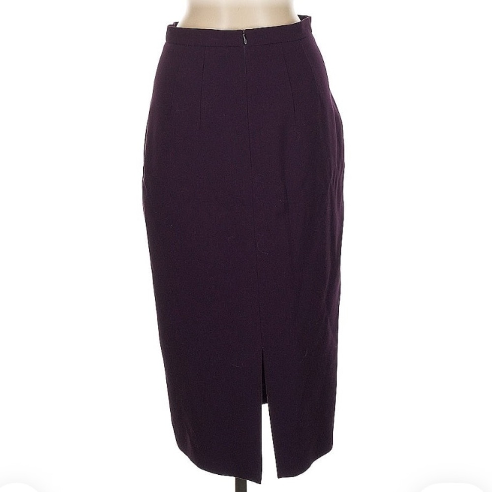 LK Bennett Plum Pencil Skirt - Picture 2 of 5